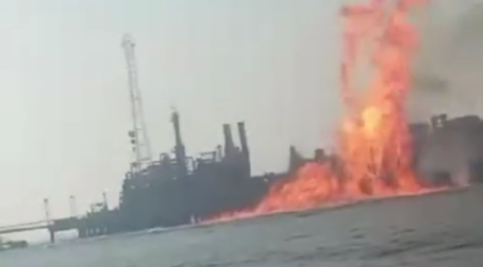 Planta Lamargas en Centro del Lago afectada por un incendio (Video)