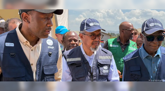 Jefe de la OMS llega a Ituri, epicentro del brote de ébola en RDCongo