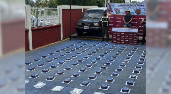 GNB incauta 104 kilos de marihuana dentro de un vehículo en Barinas