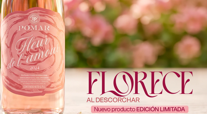 Bodegas Pomar estrena su frizzante Fleur de l´amour
