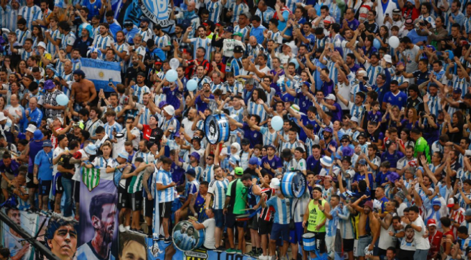 Argentina brinda a EEUU lista de unos 34 mil hinchas con prohibición de entrar a estadios en Mundial