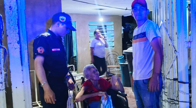 Cpbez resguarda a adulta mayor y gestiona el reencuentro con sus familiares en Maracaibo