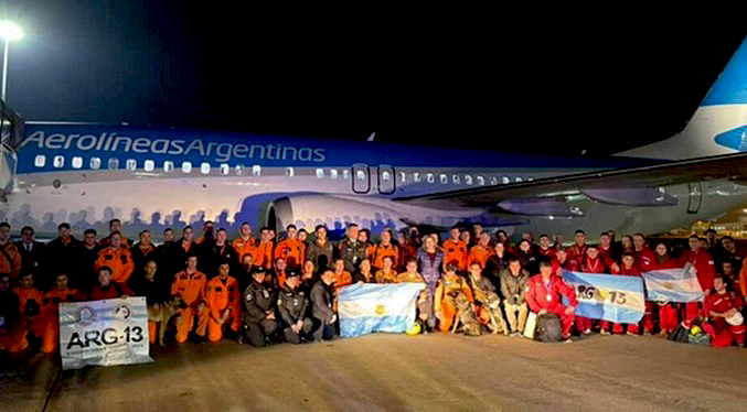 Argentina envía dos aviones adicionales a Venezuela con personal y ayuda humanitaria