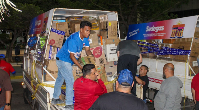 Más de 300 toneladas de insumos salieron de la Alcaldía de Maracaibo