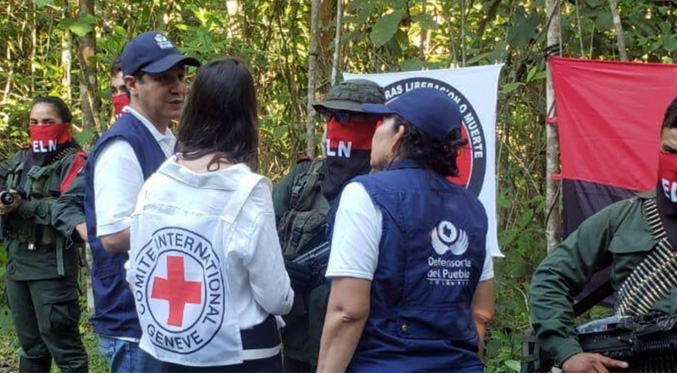 Cruz Roja facilita la liberación de dos cautivos del ELN en el departamento de Arauca