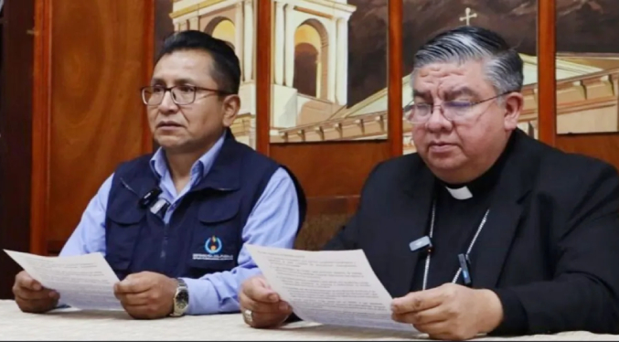 Iglesia católica y Defensoría convocan a pacto por reconciliación ante crisis en Bolivia