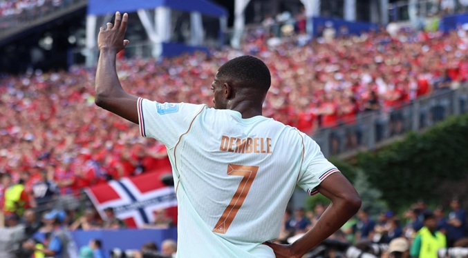 El show de Dembélé ante una Noruega sin Haaland