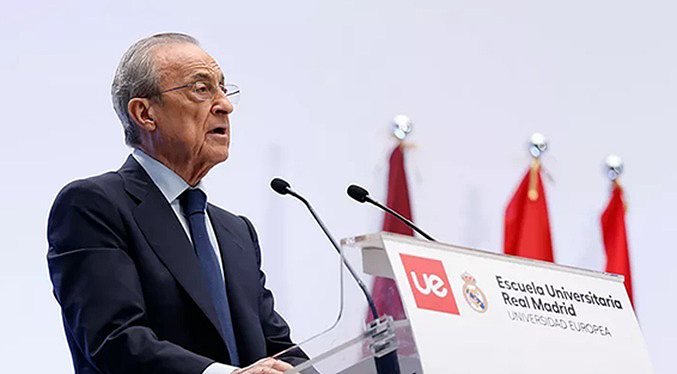 Florentino Pérez: «En el Real Madrid luchamos hasta el final y no nos rendimos nunca»