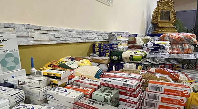 Llegan a la Basílica de la Chinita los primeros insumos para las víctimas de los sismos