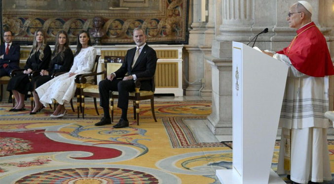 El Papa agradeció a España el compromiso activo con la paz y la solidaridad