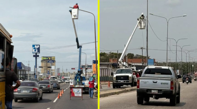 Gobernación del Zulia rehabilita el alumbrado de la Av. Delicias y otros puntos viales de Maracaibo