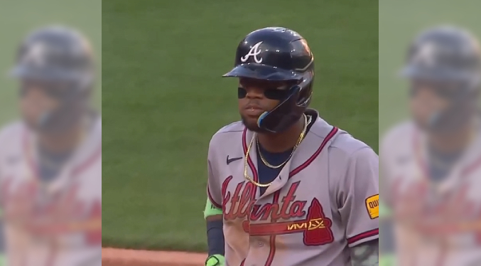 Ronald Acuña se someterá a resonancia para descartar posible lesión