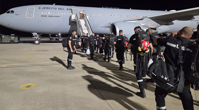 Sale de Alemania el primero de seis aviones de transporte militar con ayuda para Venezuela