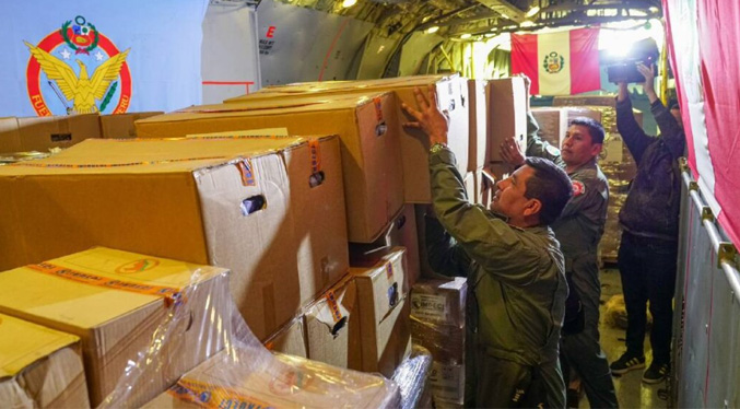 Perú envía a Venezuela 14 toneladas de ayuda humanitaria