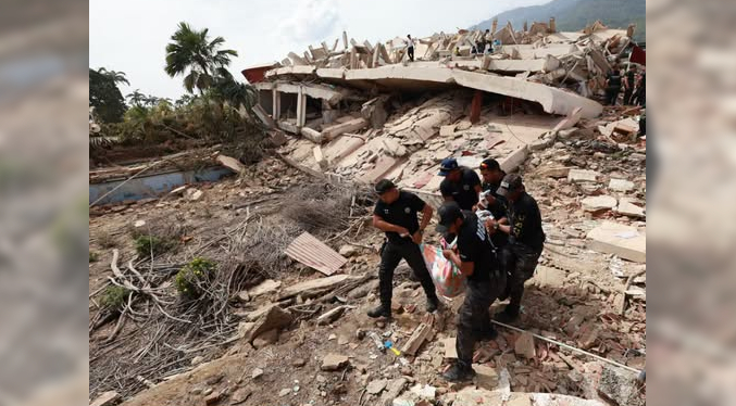 Sube a 1.719 la cifra de muertos y a 5.034 los heridos por el doble terremoto en Venezuela