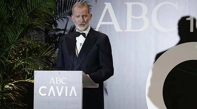 El rey Felipe VI reafirma la solidaridad de España con Venezuela y su futuro democrático
