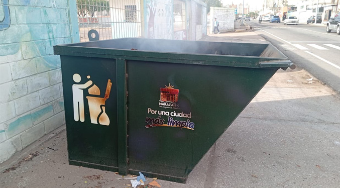 IMAU denuncia quema de contenedor instalado en inmediaciones del Liceo Udón Pérez