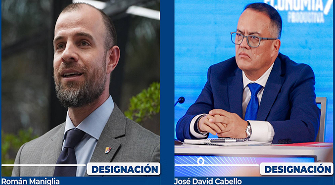 Román Maniglia asume la superintendencia del Seniat y José David Cabello va a Pequiven