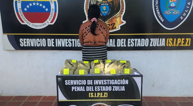 Sipez-Cpbez incauta alijo de marihuana en Maracaibo y detienen a una mujer