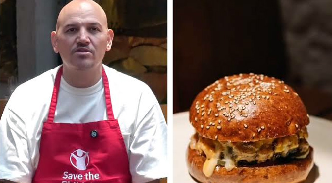 Una hamburguesa de un chef mexicano es el alivio para los venezolanos damnificados