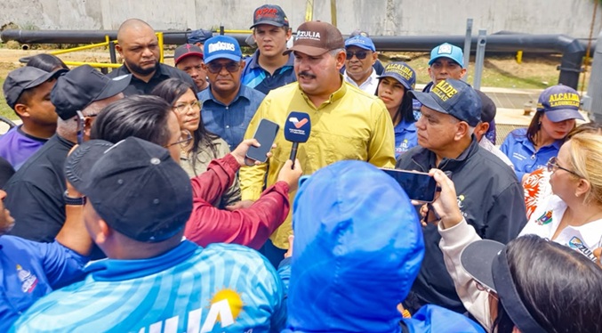 Gobernador Caldera ejecuta el Plan Rector de Aguas Servidas en Lagunillas