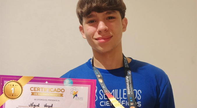 El marabino Miguel Alejandro Vergel logra con distinción el ‘Gold Honour’ internacional de Astronomía