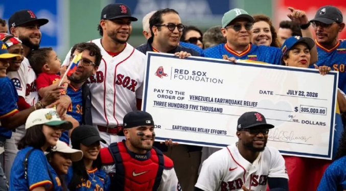 Los Medias Rojas de Boston recaudan 300 mil dólares para ayudar a Venezuela tras los terremotos