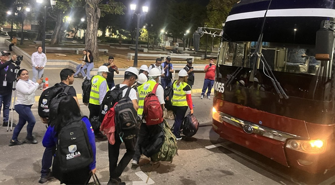 Zulia despliega la segunda avanzada de brigadistas para La Guaira