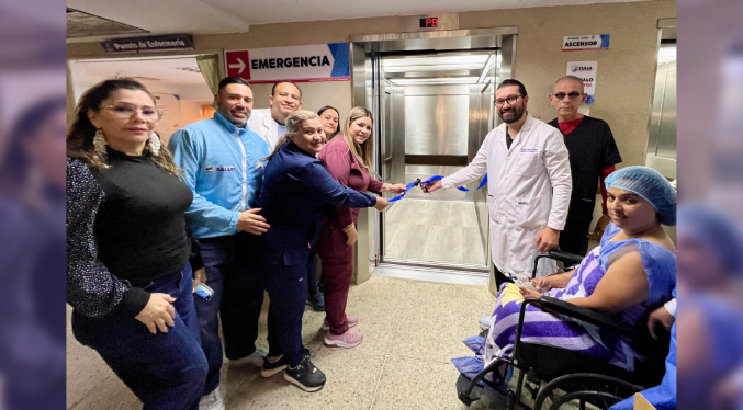 Plan Cayapa de la Salud pone en funcionamiento nuevo ascensor en el Hospital Chiquinquirá de Maracaibo