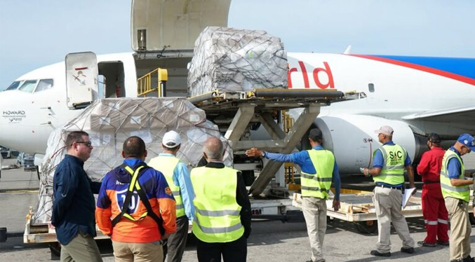 Venezuela recibe cinco toneladas de medicinas enviadas por Egipto como ayuda humanitaria