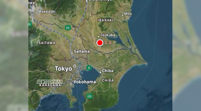 Sismo de magnitud 5,9 sacude el este de Japón