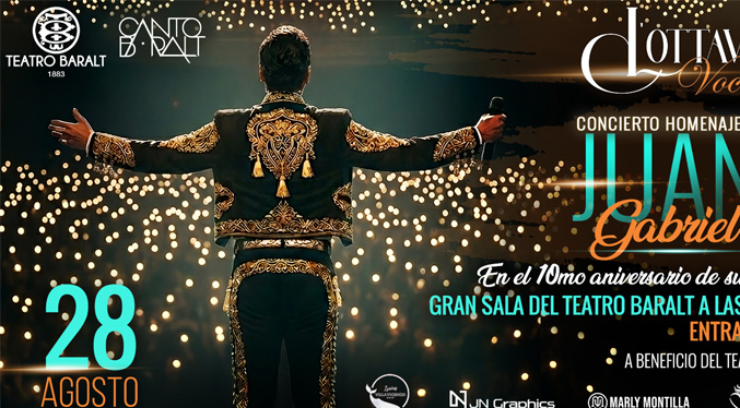 El Teatro Baralt brindará homenaje a Juan Gabriel, el Divo de Juárez