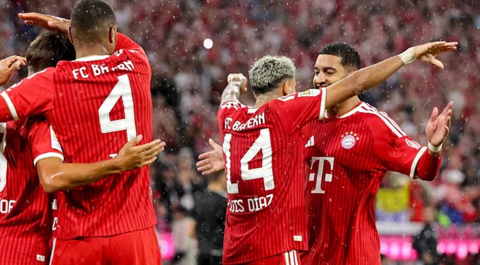 Luis Díaz marca en goleada del Bayern al Stuttgart