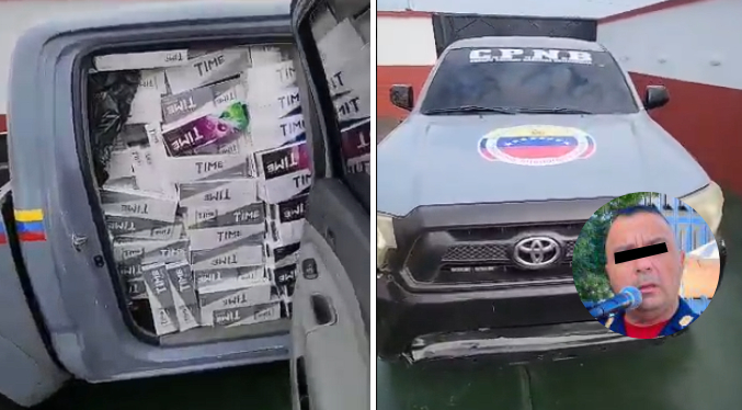 Detienen en flagrancia a policía en Zulia con más de 100 bultos de cigarrillos