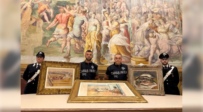 Policía italiana recupera cuadros robados de Renoir, Cézanne y Matisse valorados en millones