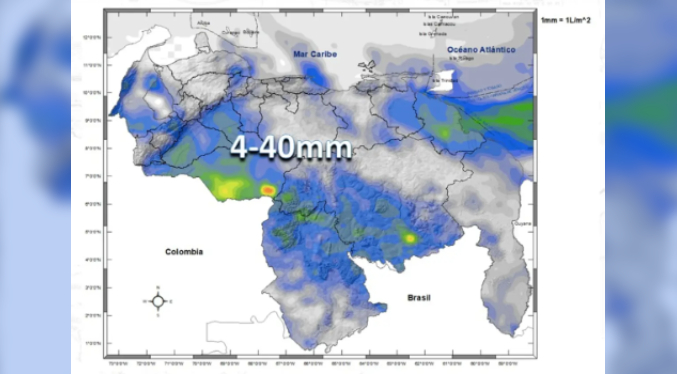 Inameh pronostica lluvias para este 14-Ago en Zulia