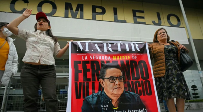 Fiscalía de Ecuador acusa a siete supuestos autores intelectuales del magnicidio de Villavicencio