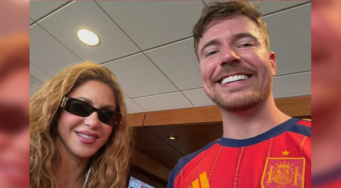 Mr. Beast le promete a Shakira ayudar a construir escuelas en Barranquilla