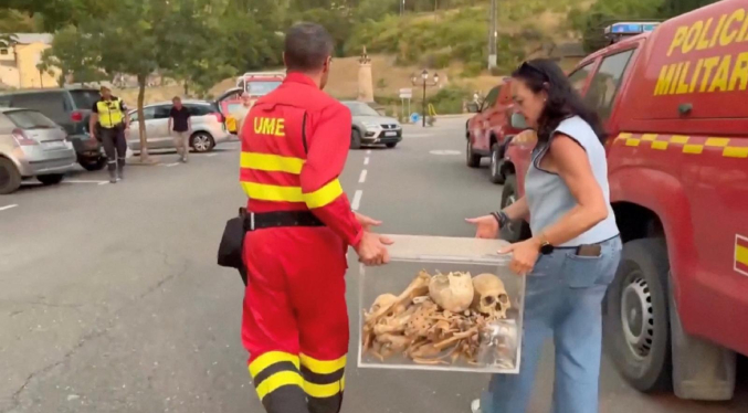 Rescatan de las llamas en España los restos de los primeros reyes de Aragón