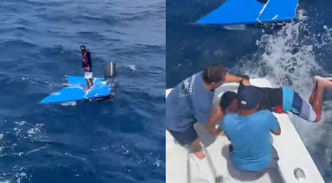 Pescador es rescatado con vida luego de permanecer cinco días a la deriva