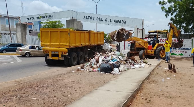 Operativo intenso de limpieza realiza la Alcaldía de Maracaibo en corredor vial Chinita y Mercamara