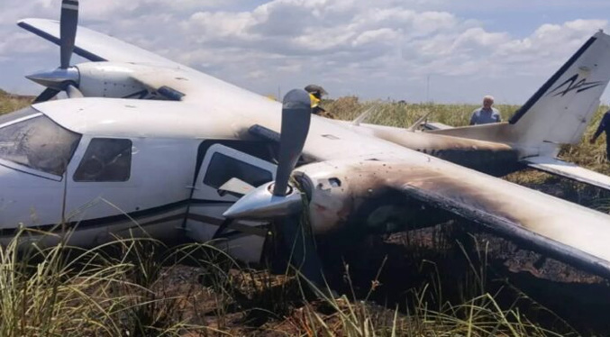 Al menos siete personas sobrevivieron tras desplome de una avioneta en Cuidad Bolívar