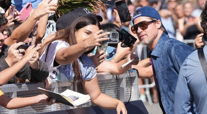 Brad Pitt desata la locura en San Sebastián