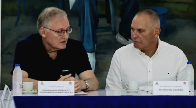 Alcalde Di Martino y Naciones Unidas refuerzan cooperación en asistencia social a comunidades de Maracaibo