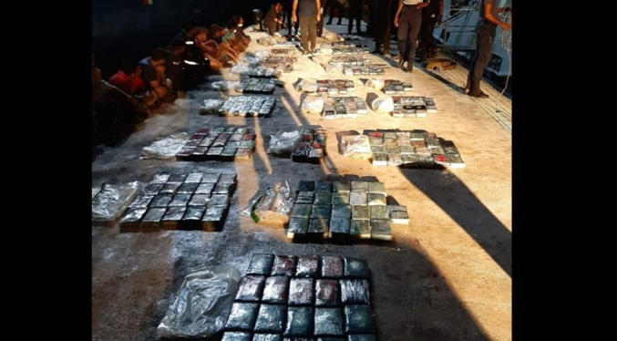 Cae detenido venezolano con 440 kilos de cocaína en aguas de Trinidad y Tobago