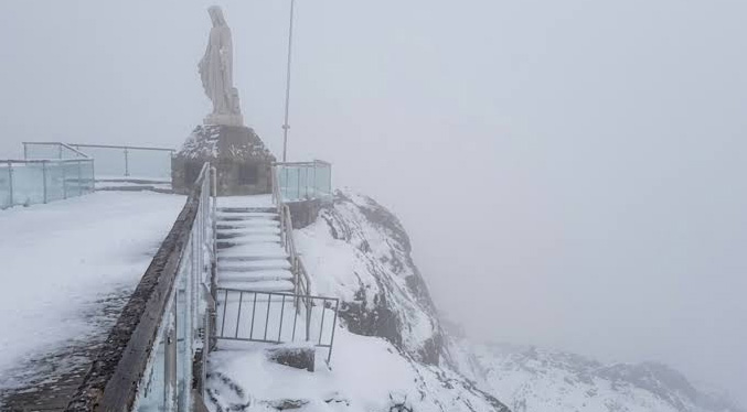 Reporta una nueva nevada en la Sierra Nevada de Mérida