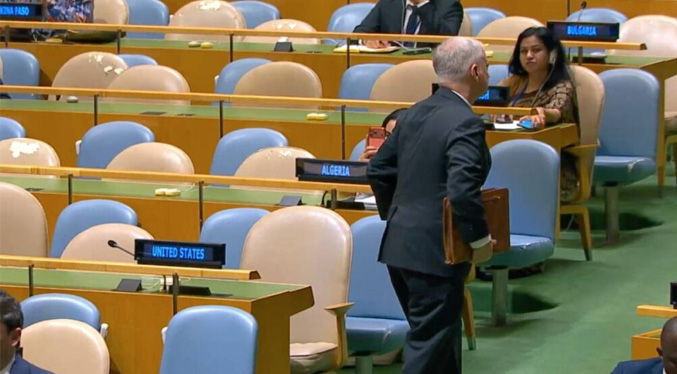 EEUU abandona la Asamblea General después de que el presidente iraní los llame terroristas