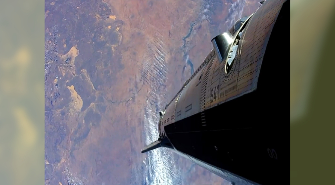 La nave Starship adelanta su amerizaje frente a las costas de Chile