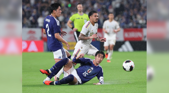 Venezuela cae ante Japón con penal en el ocaso del amistoso
