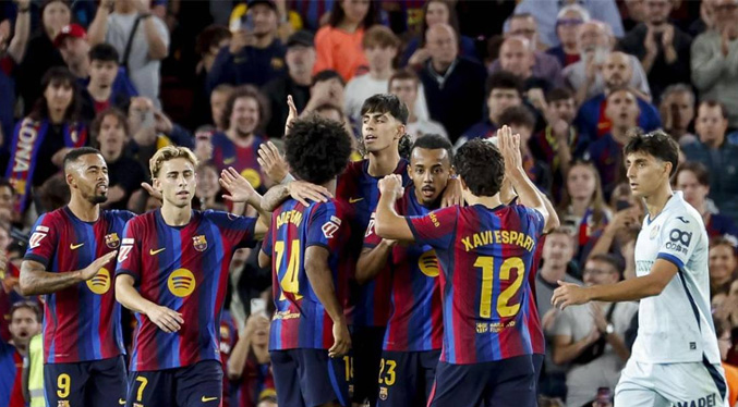 Barcelona golea al Getafe para seguir con su dominio